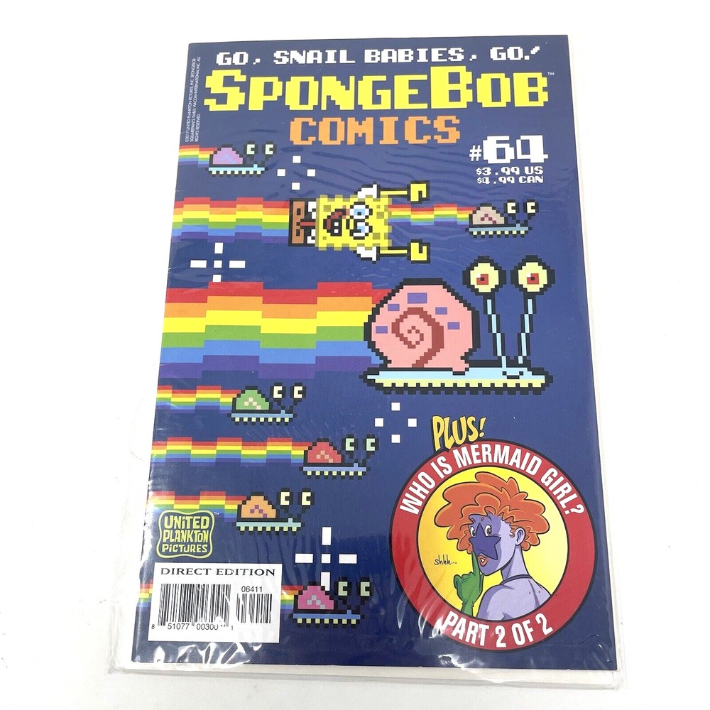 Spongebob Comics #64 2017 United Plankton Pictures Go Snail Babies Go Mermaid